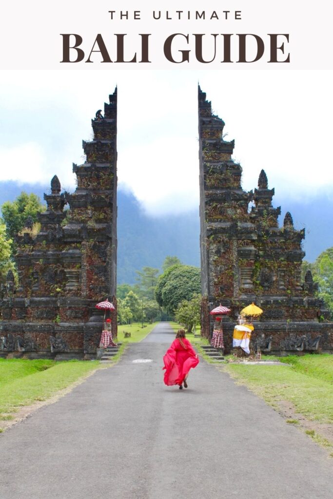 A pinterest pin of bali travel tips by elicit folio