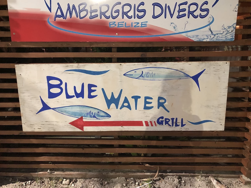 san pedro belize blue water grill