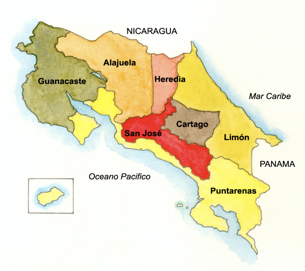 Costa Rica 7 Regions