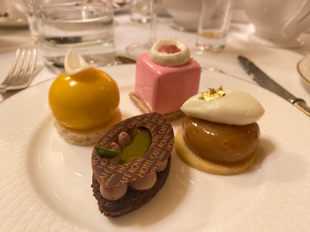 photo of pastries at cafe royale london eating in london