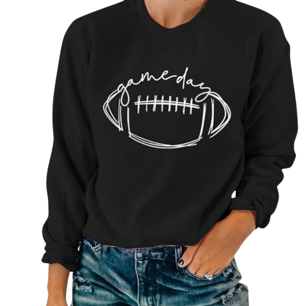 Game Day Football Sweatshirt Woman from Amazon