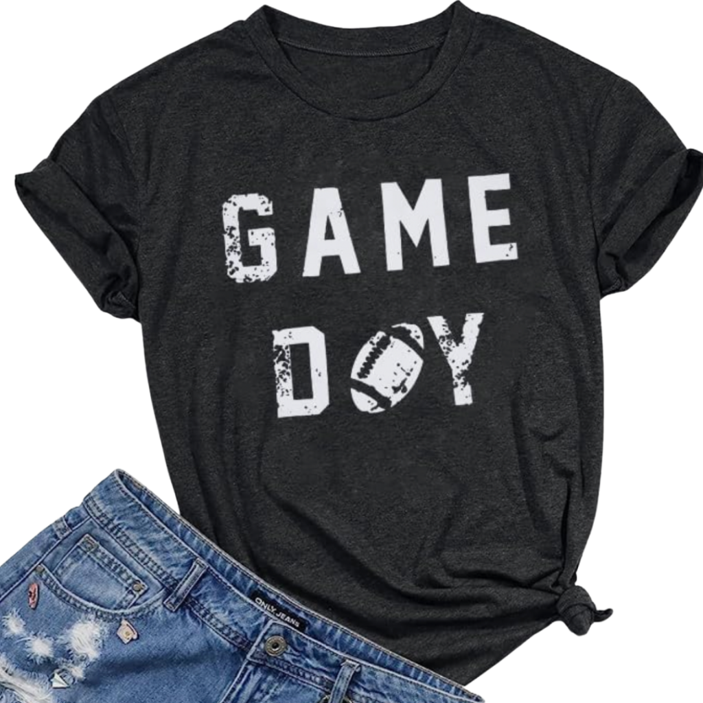 Game Day Football Tshirt Woman from Amazon