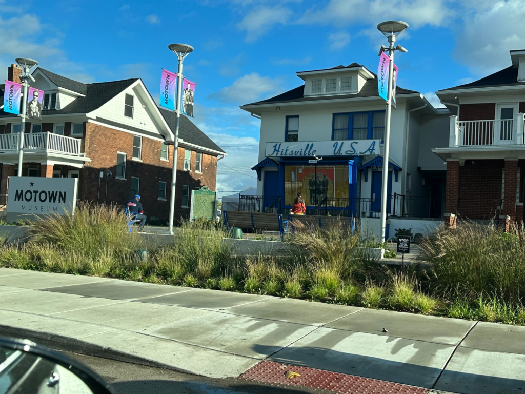 photo of the outside of Hitsville USA, the birthplace of mowtown