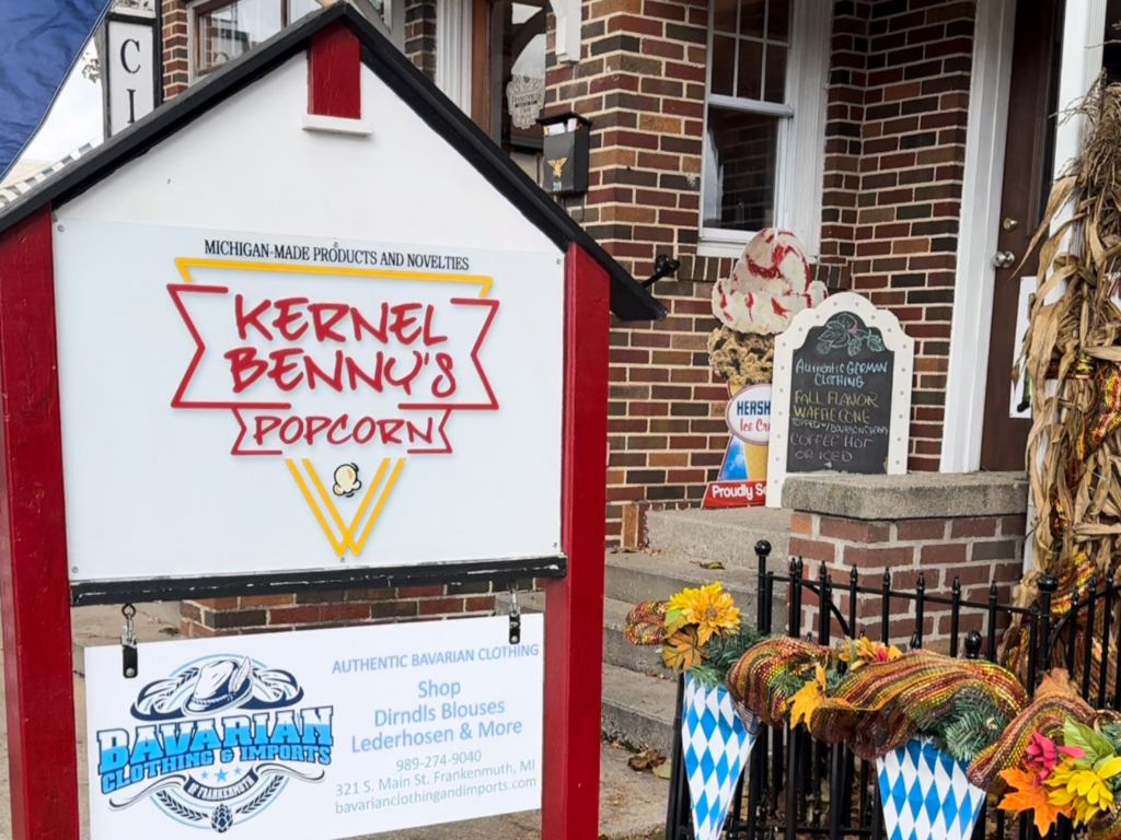 photo of kernel benny's popcorn in frakenmuth michigan