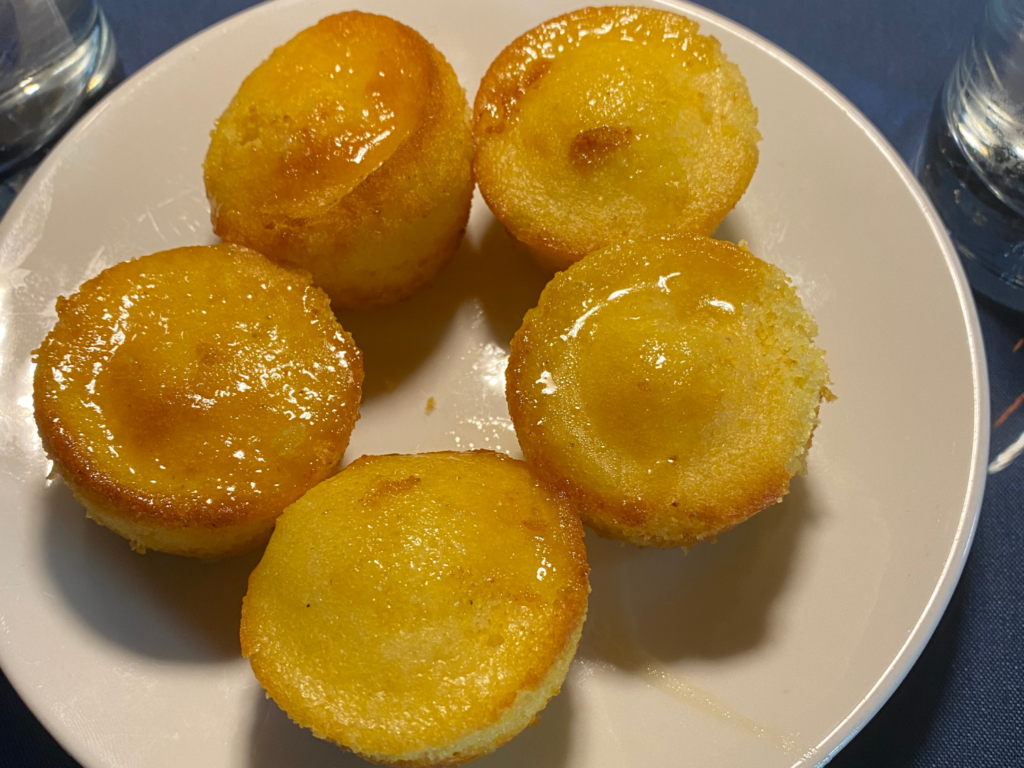 Photo of cornbread at Savannah Blue Restaurant in Detroit Michigan