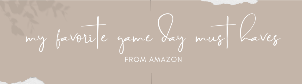 a photo of my favorite amazon buys for going to a football game in detroit