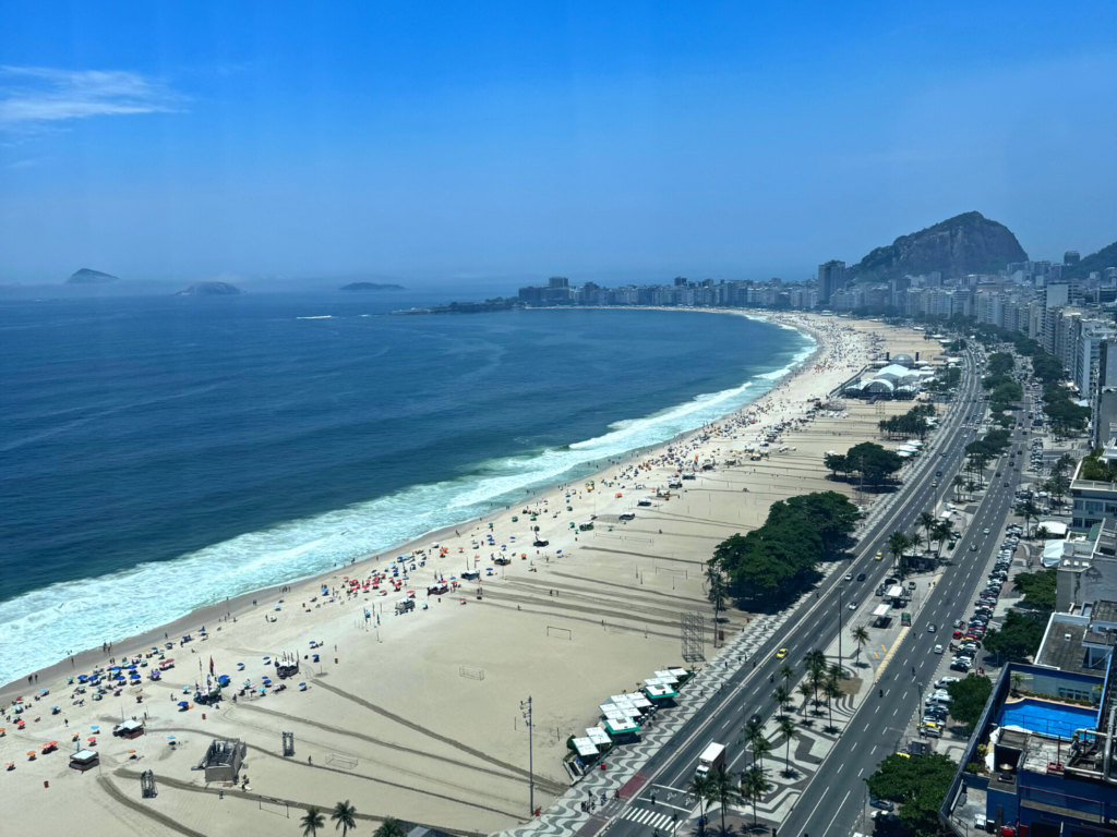 Photo of Copacabana Beach in Rio de Janeiro Brazil