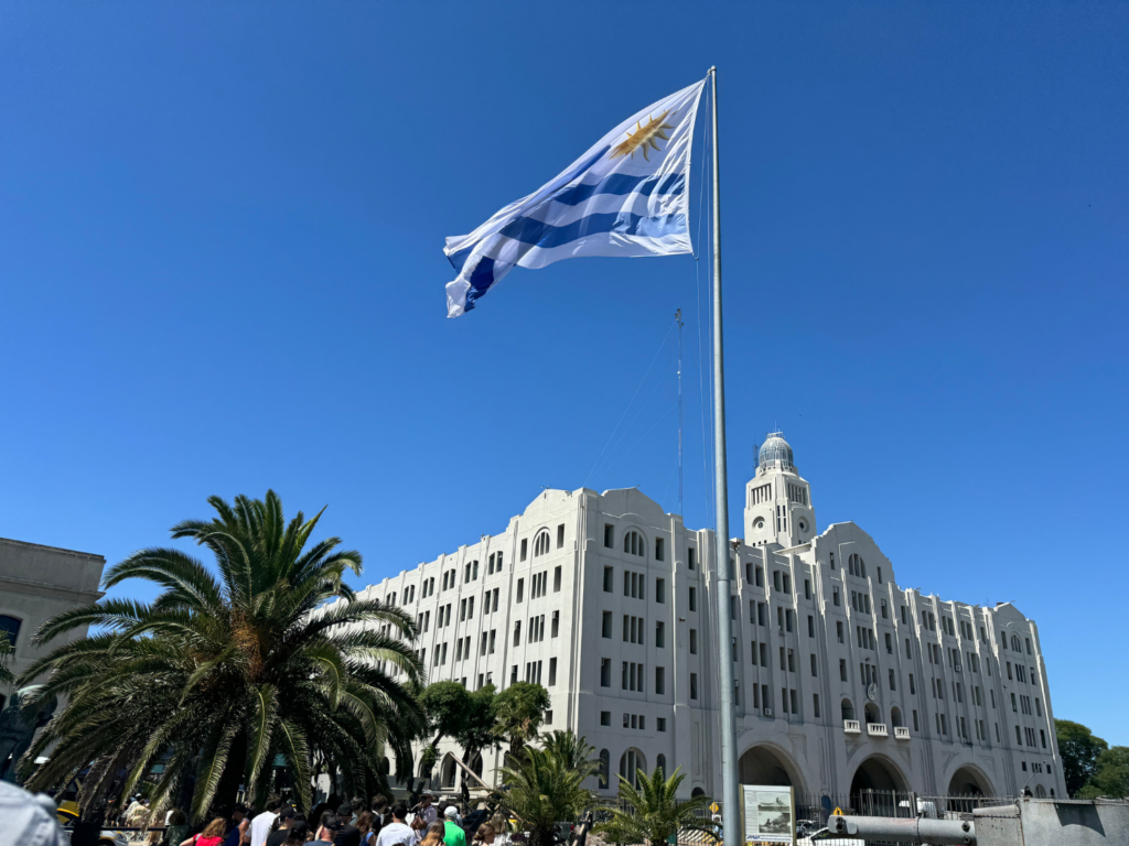 Photo of country flag of Uruguay