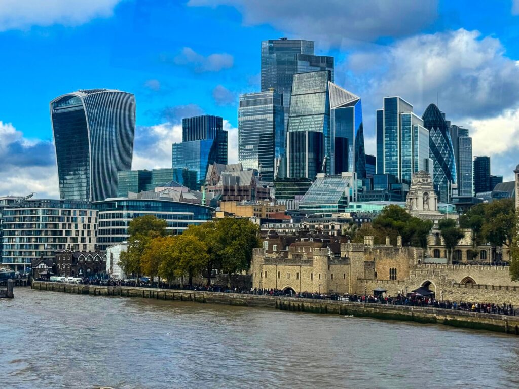 photo of the modern city of London