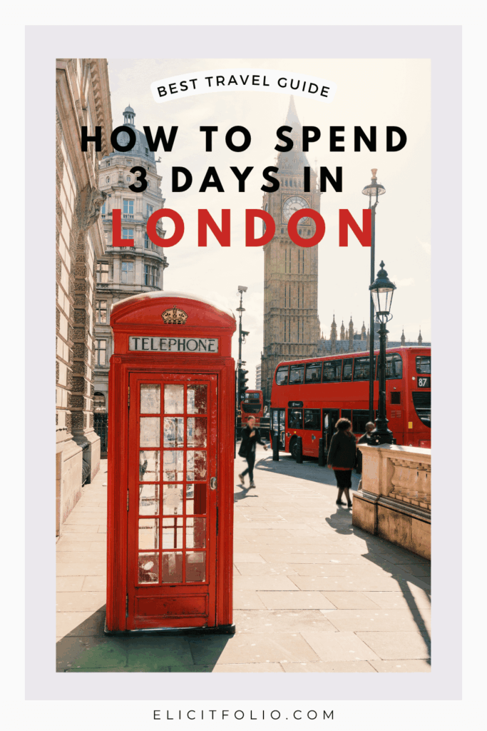 pinterest pin for London travel guide