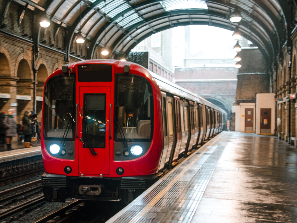 photo of the tube train
